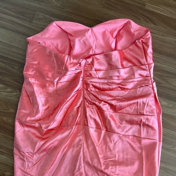 Davids Bridal Dress Plus Strapless Bridesmaid Prom - Picture 11 of 15